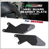 Universally Carbon Fiber Heel Guard Rearset Plate Foot Peg Protector Rear Sets 2PCS For GSXR 1000 GSXR1000