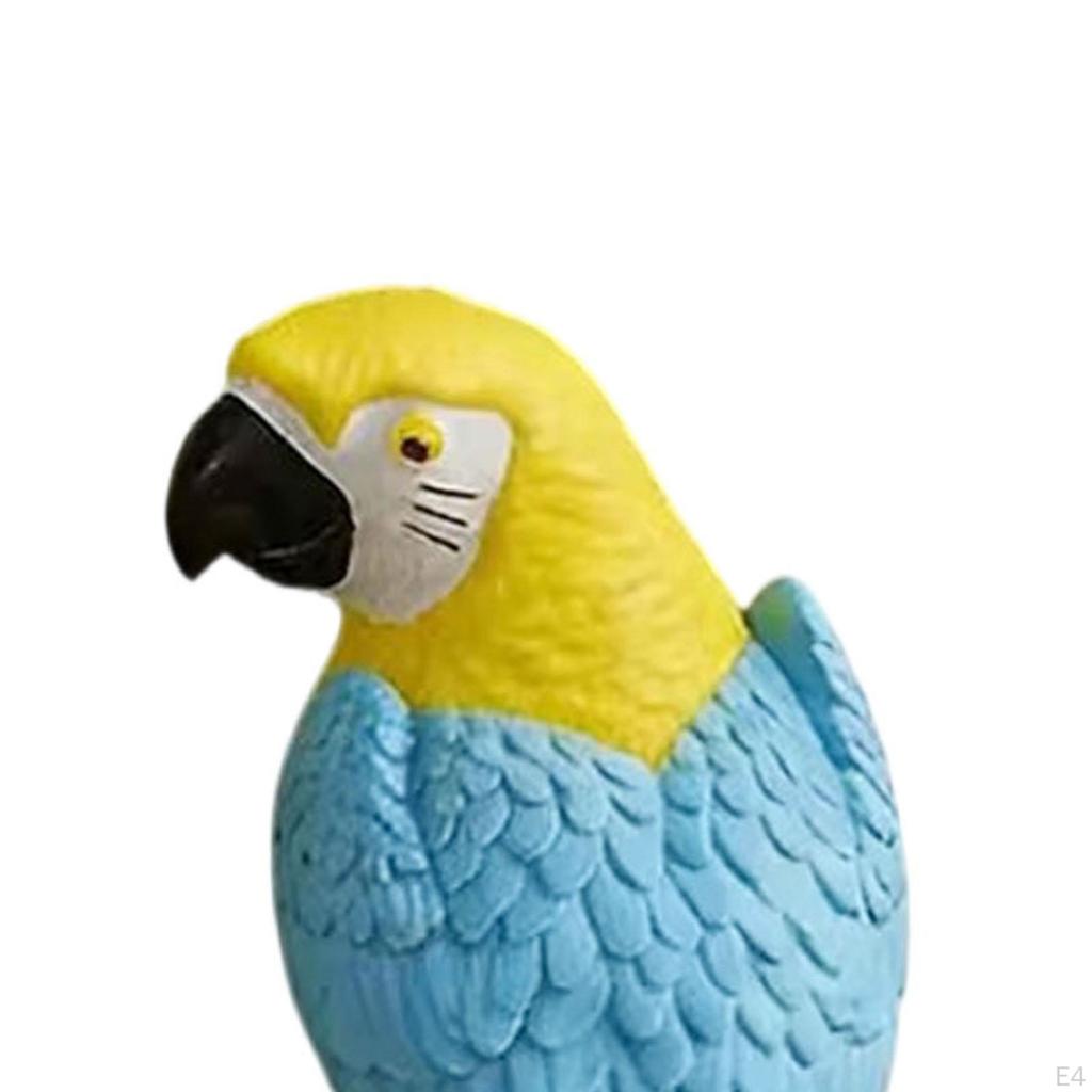 Parrot Bird Statue Ornament Sculpture for Lawn Terrace Patio