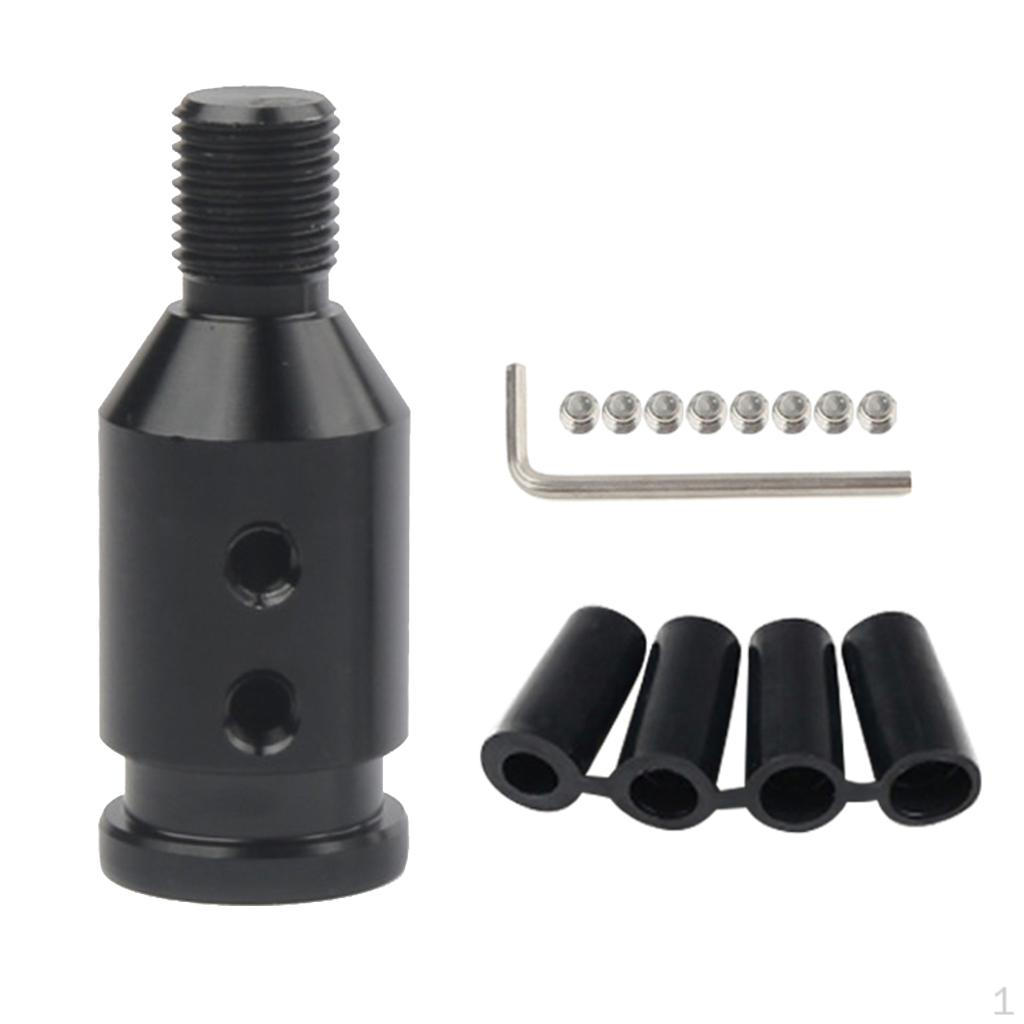 

1x Universal Aluminum Gear Knob Adapter for Non-threaded Shifters