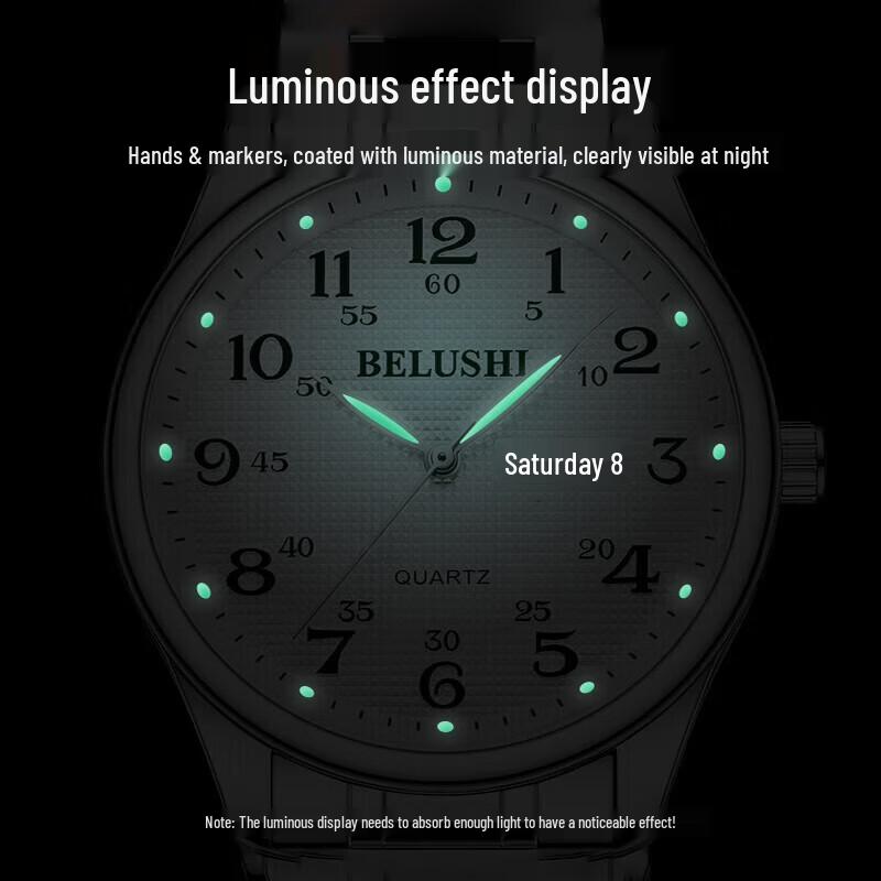 Men's Classic Quartz Watch with Steel Strap