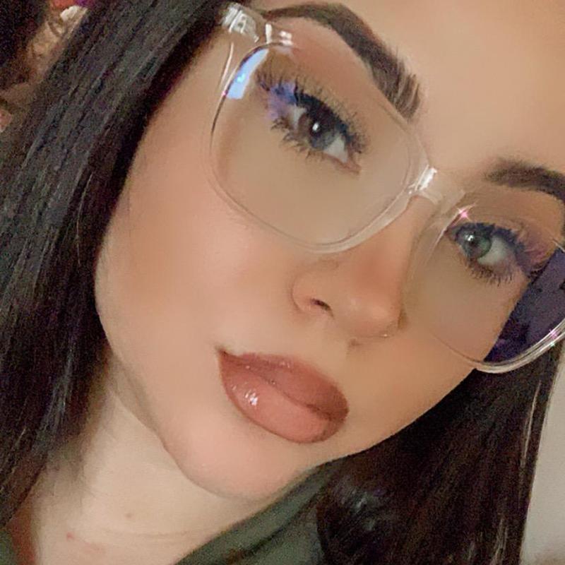 Transparentní rám brýlí na počítač Ženy Muži Čtvercové brýle s antimodrým světlem Brýle s blokováním Optické brýle Brýle