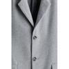 H M Wool Blend Coat Grey Melange