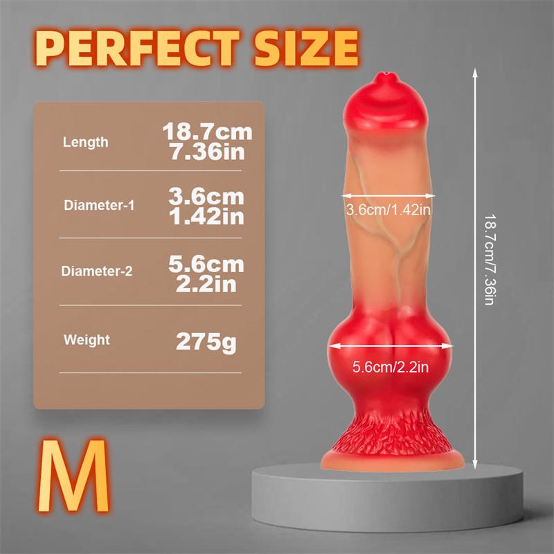 5 mărimi XXL Realistic Big Knot Dog Dildo Gros Animal Penis Ventuză Dildo Mari Plug Anal Adult Jucării Sexuale Uriașe Bărbați Femei