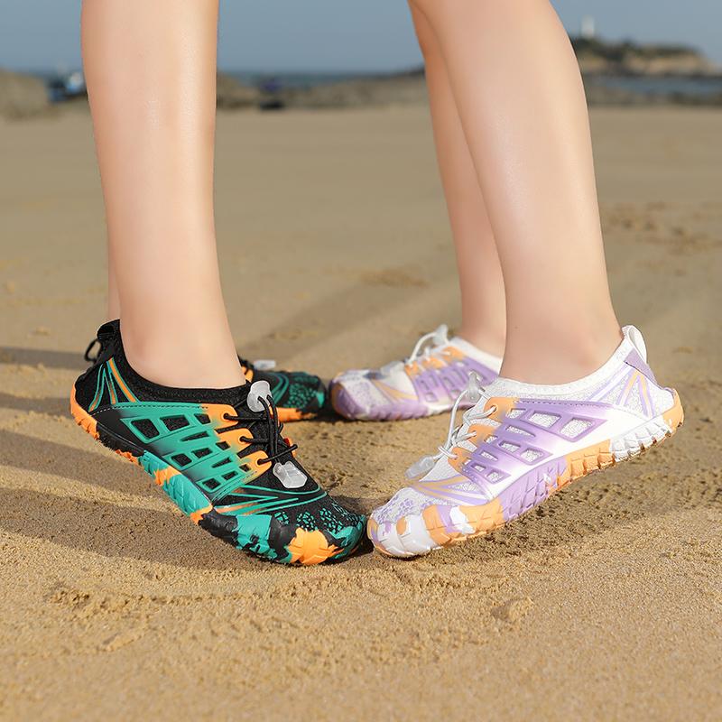 Kids Quick Drying Aqua Shoes Children's Water Shoes Barefoot Five-Fingers Wading Sneakers Boys Girls Beach Swimming Footwear