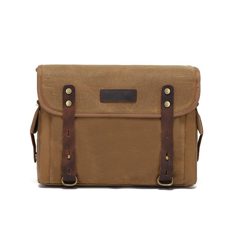 Detachable Motorcycle Bag Waterproof Bag Duffel Bag Carrying Bag Tail Bag Riding Equipment Single Shoulder Crossbody with Top Layer Leather
