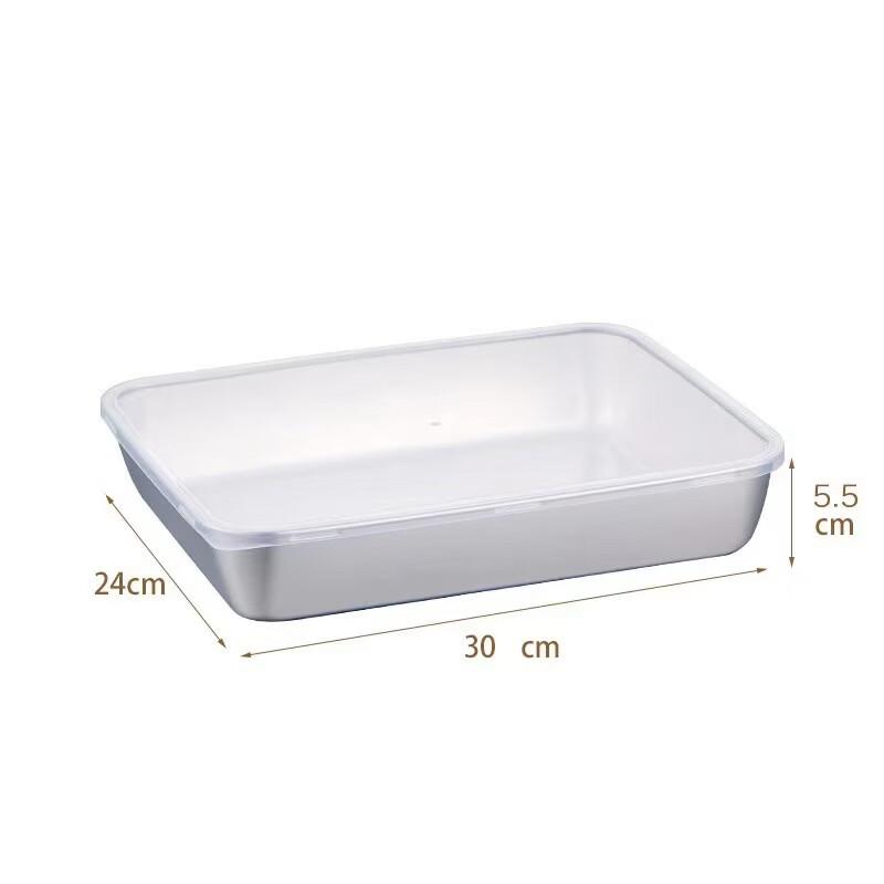 Diruien Stainless Steel Stackable Food Storage and Baking Pans