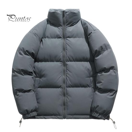 

Мужское и женское утолщенное хлопковое пальто с воротником-стойкой, длинным рукавом, однотонное стеганое пальто на молнии с боковыми карманами, свободный крой, верхняя одежда XL