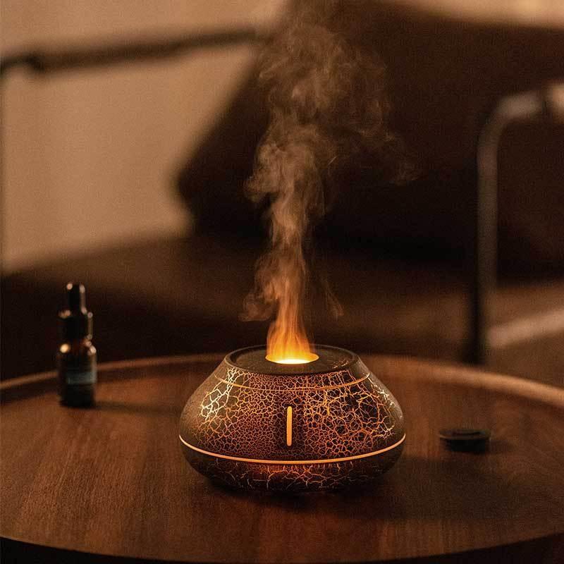 

Увлажнитель воздуха Flame Mini Volcano Fire Lava Aroma Diffuser Essential Oil Ultrasonic Cool Mist Maker Fogger LED Lamp Difusor