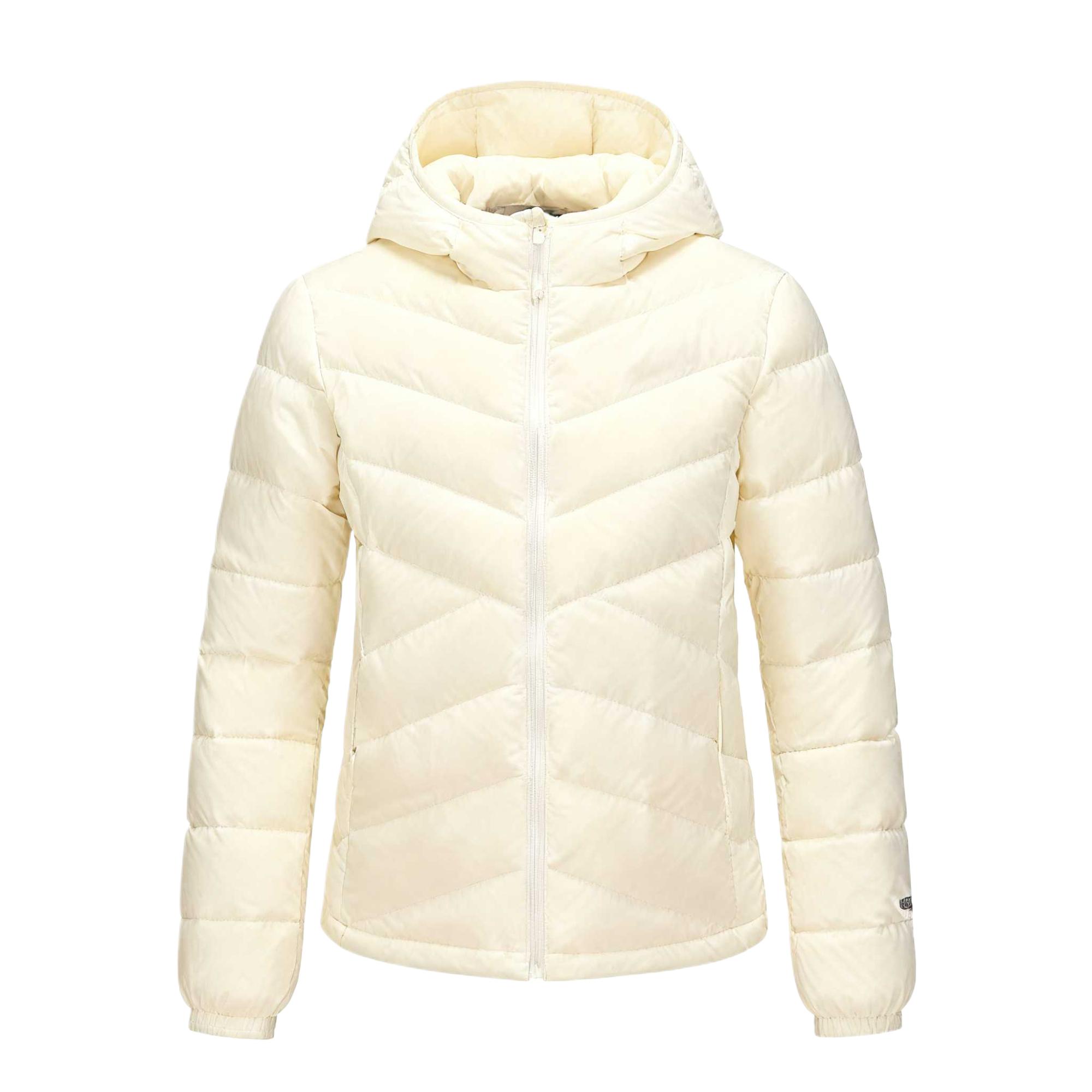 Skechers Outdoor Series Warm Breathable Comfortable Solid Color Hooded Down Jacket Women Outerwear P425W185-00V7 S