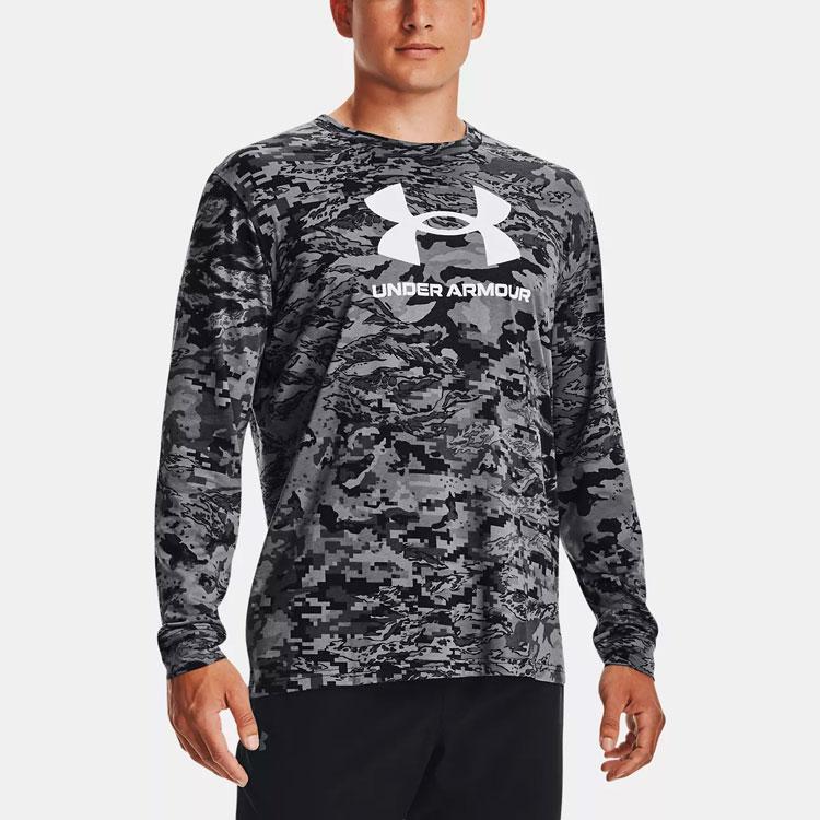 Under Armour Breathable Casual Sports Pullover T-Shirt Men Tops Black 1366466-001