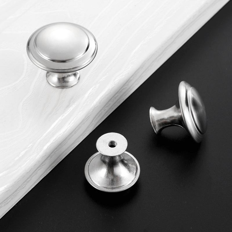 20Pcs/Pack Drawer With Screws Door Knobs Hardware Cupboard DIY Cabinet Handles Stainless Steel Kitchen