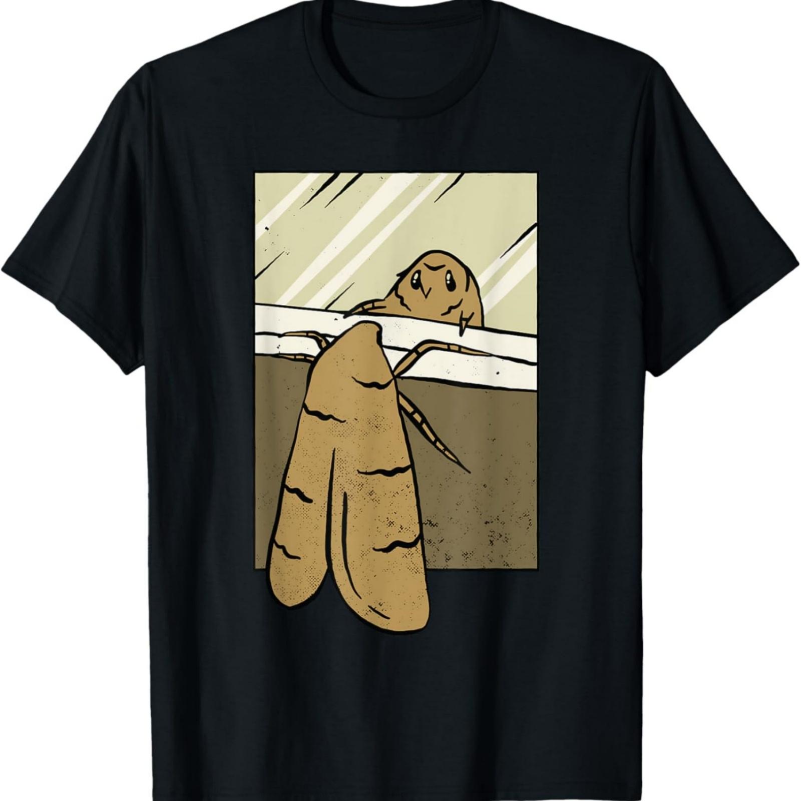 Moth looks at her reflection Moth Insect Entomology Insects T-Shirt XXXXXL разноцветный