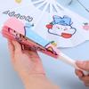 1-50PCS Summer Cute Cartoon Folding 7-fold Fan Portable Hand Held Fan Plastic Cartoon Folding Fan Cute Home Decoration As Gifts