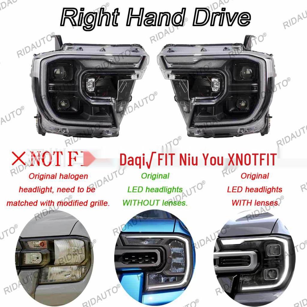 Ford RANGER 2023+ LED Headlight Assembly with DRL Lens