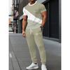 2026 Summer Men's Suit with Letter Print Breathable Lightweight Casual Fashionable Outdoor Men's Clothing