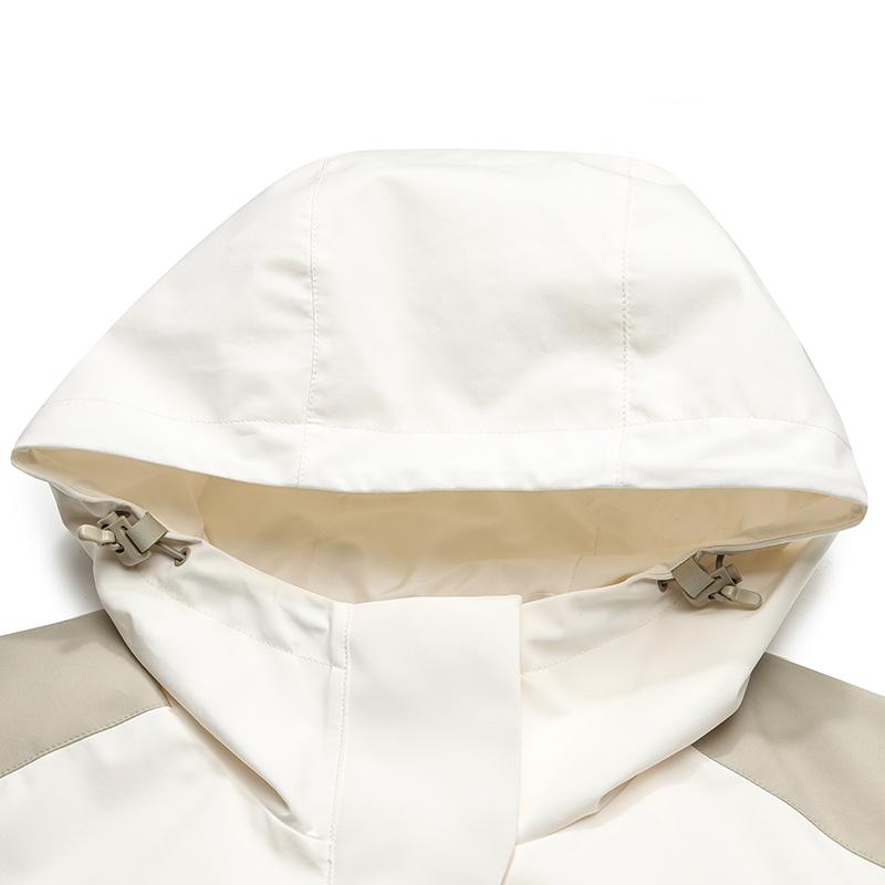 FILA Original Casual Fashion Sports Warm Wearable Detachable Two-Piece Woven Jacket Women jackets Cloud-Peak-White F11W549704FIV