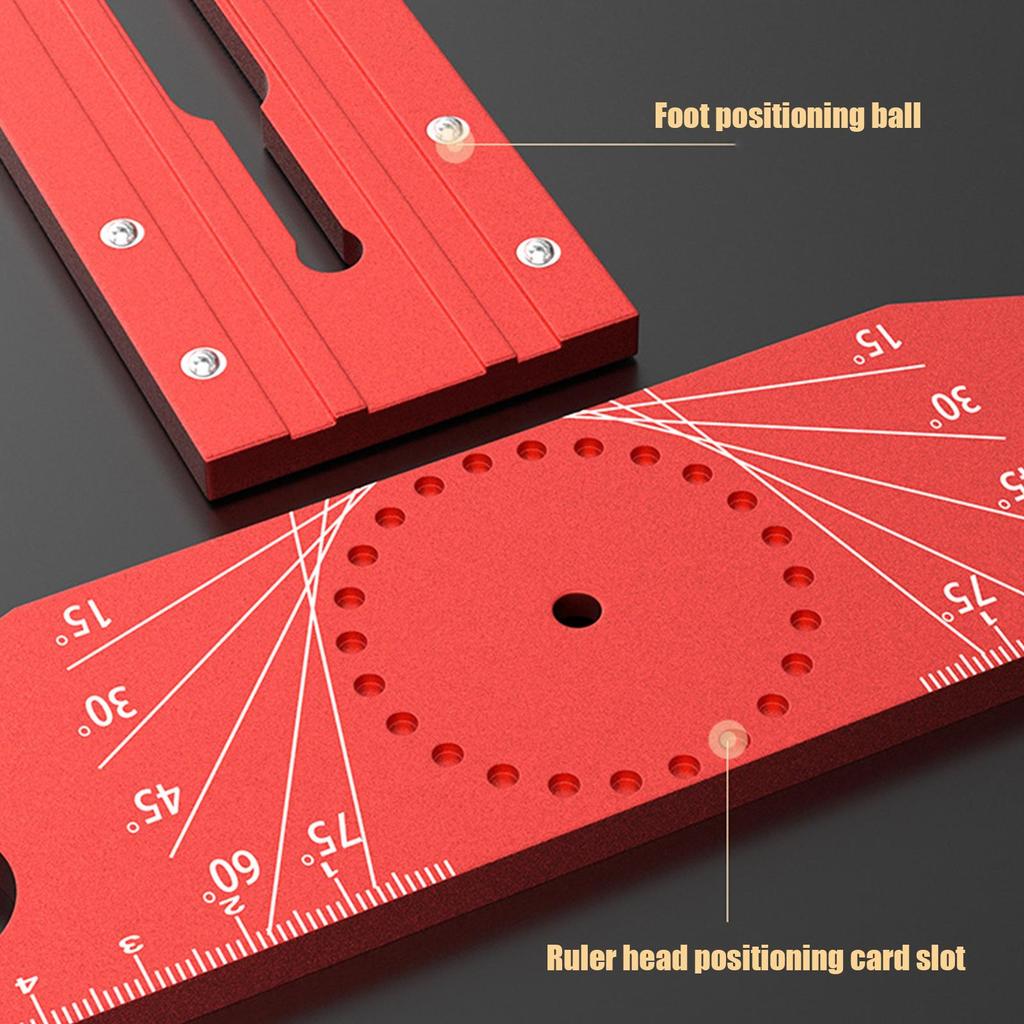 Woodworking Ruler Aluminum Alloy Sliding T-angle Square T-Angle Square For Construction Drafting Painting Sewing Hardware