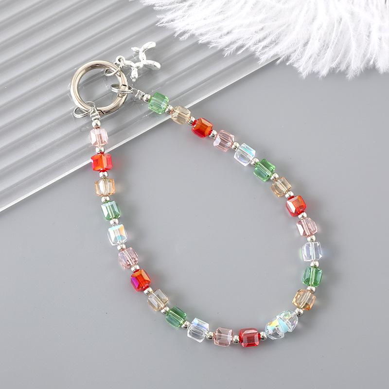 Κρεμαστό Κινητού με Κρύσταλλα και Χάντρες: Κορδόνι για Τσάντα Πολυτελείας & Μπρελόκ Αντι-Πτώσης.