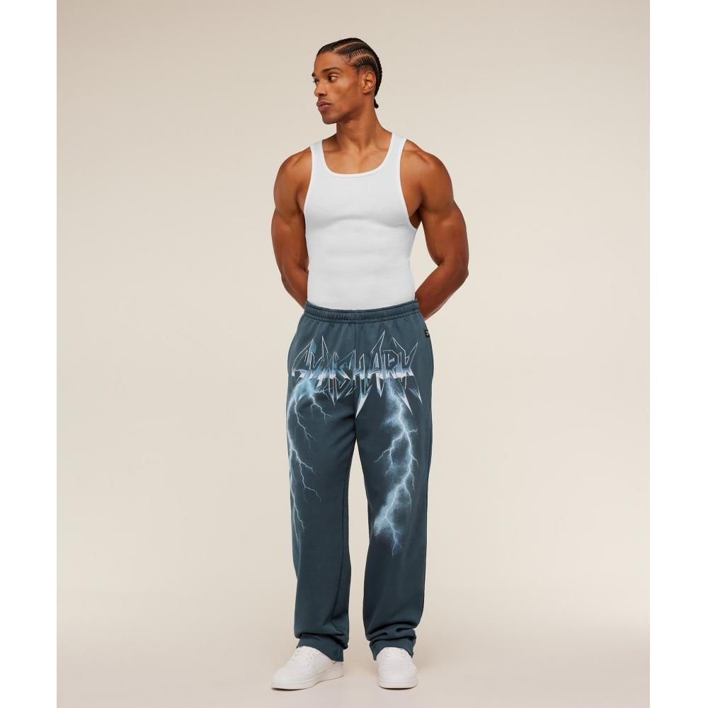 Gymshark Eagle Band Style Graphic Straight Leg Pant Gs Stealth Blue A5b1t Ud6s