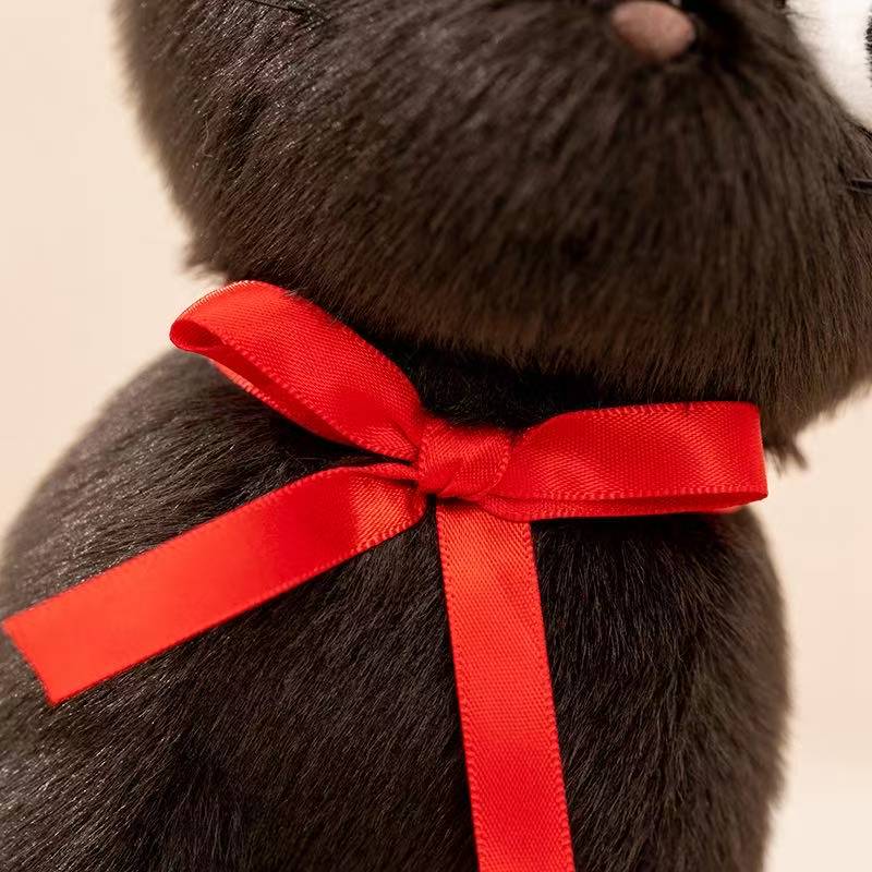 Najnowsza Czarownica Mały Czarny Kot Kawaii Pluszowa Zabawka Ręcznie Robiona Lalka Kreskówka Anime Urocza Lalka na Urodziny Dziecka Boże Narodzenie