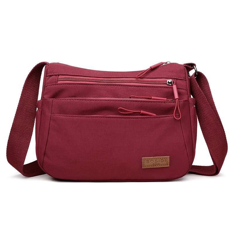 Damen Leichte Mehrschichtige Umhängetasche - Stilvolle & Schlichte Einzelne Schulterhandtasche für Pendler-Mütter