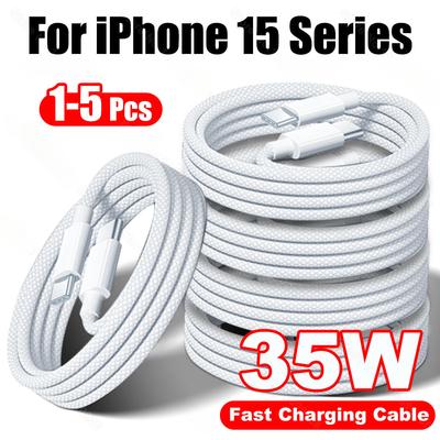 35W Schnellladekabel für Apple iPhone 15 Pro Max USB C zum Typ C Ladekabel für 15 Plus Telefonzubehör Datenkabel