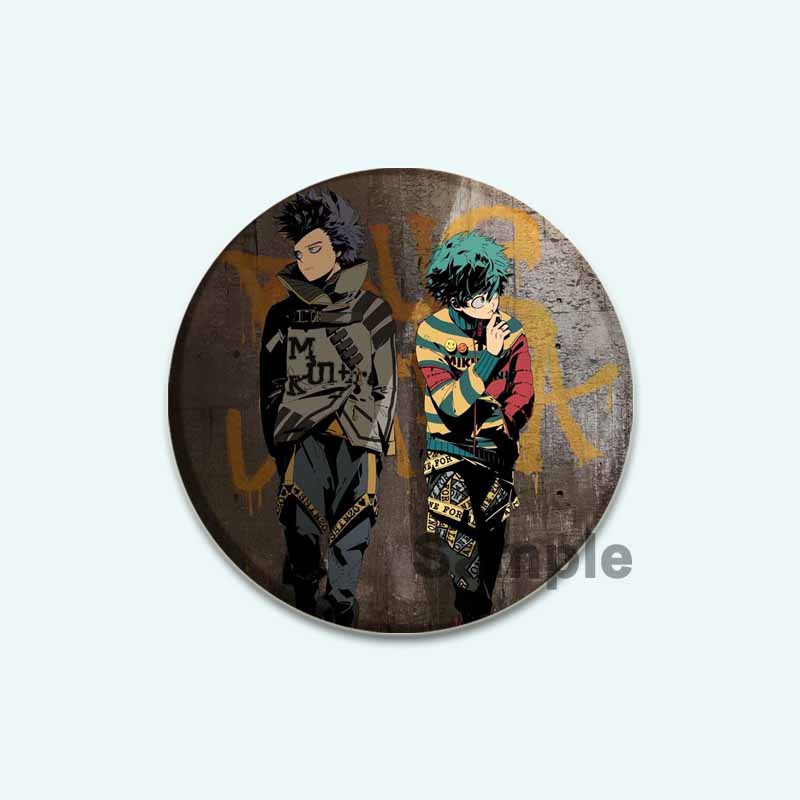 32/44/58mm Fans Collections Anime My Hero Academia Brooches Midoriya Izuku/Bakugou Katsuki/Todoroki Shoto Backpack Badge Cartoon Lapel Pins