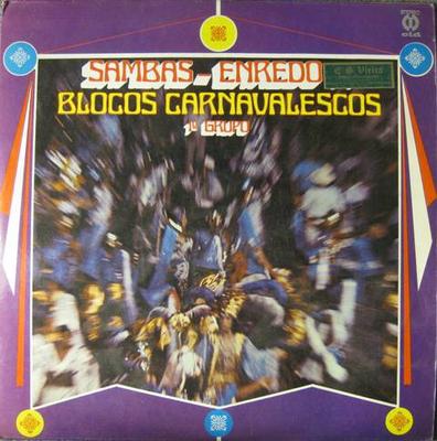LP Record SAMBAS DE ENREDO - Blocos Carnavalescos 1 Grupo 8002 CID 1973 Brazil Latin Used