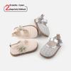 Spring Soft Sole Woven Leather Toddler Shoes for Girls - Breathable and Stylish Princess Design