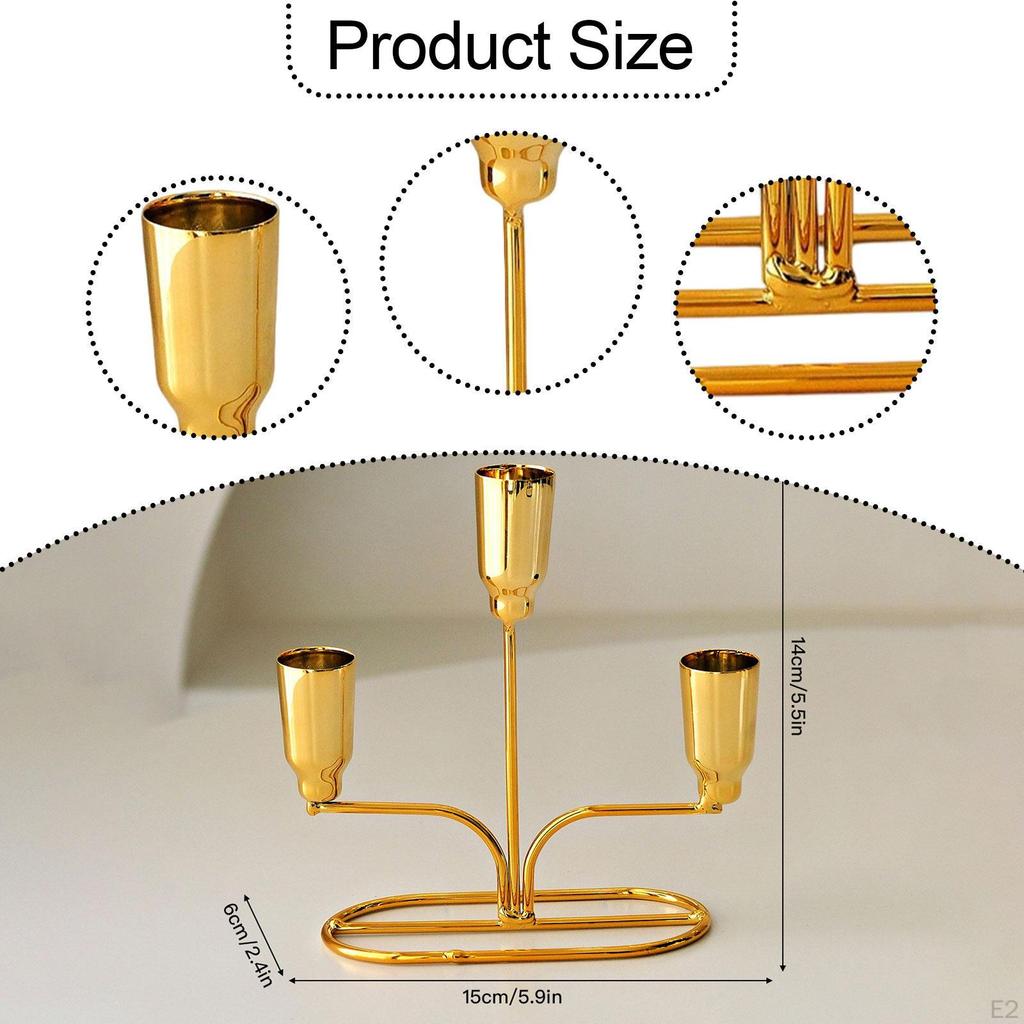 Candle Holder Iron Art for Festival Tabletop Decoration