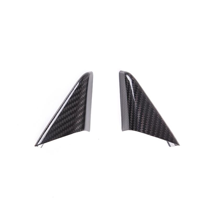 For Porsche 718/911 2012-2019 Inner A Pillar Triangle Decoration Frame Cover 100% Real Carbon Fiber Car Interior Accessories