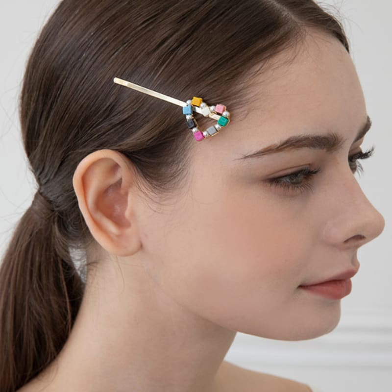 

GETMEBLING Heart Rainbow Pearl Pin (H261)