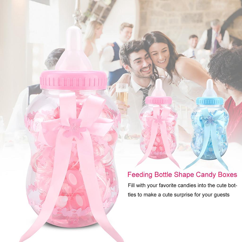30pcs Cute Feeding Bottle Shape Candy Boxes for Event Christening Party Decoration