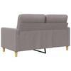2 Seater Sofa Taupe 120 Cm Fabric