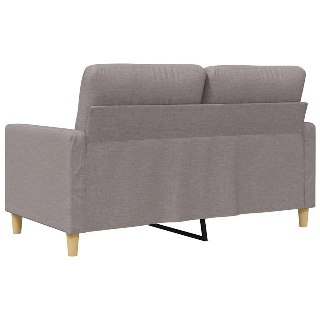 2 Seater Sofa Taupe 120 Cm Fabric