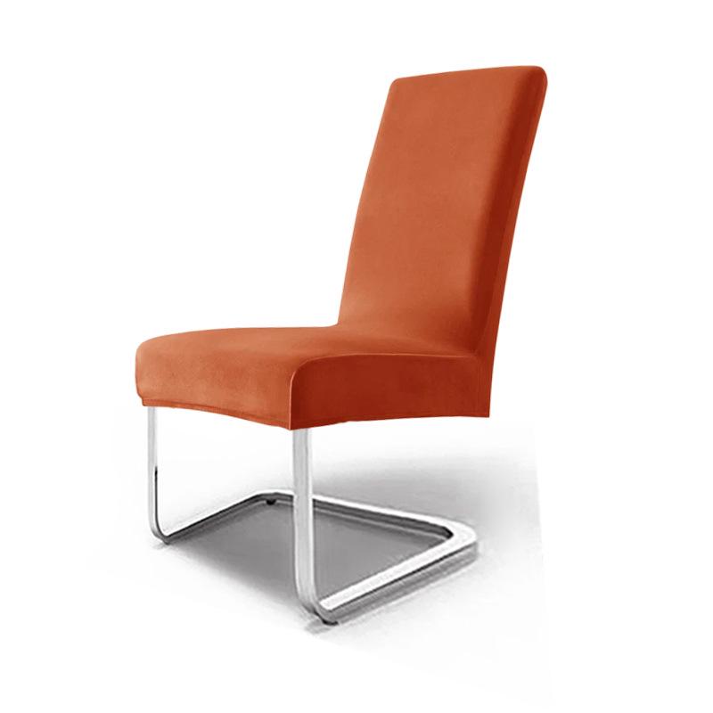 Silver Fox Velvet Elastic Chair Cover: Thick Velvet Fabric for Home & Hotel Dining Chairs, High-End Feel.
