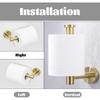 1set of Gold Bathroom Hardware Accessories, Hair + Gold Towel Ring Set, Including Bristle Gold Toilet Paper Holder.