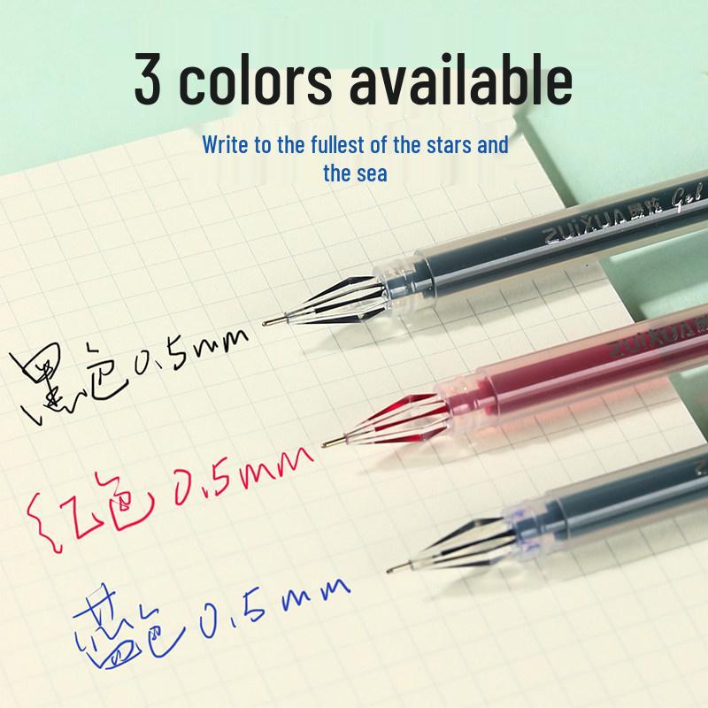 Diamond Large Capacity Black Gel Pen 0.38mm - Ultra Fine Student & Signature Pen