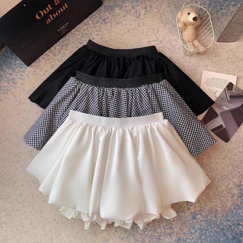 White Tulip Organza Midi Skirt - Women's Retro Summer Fairy Style