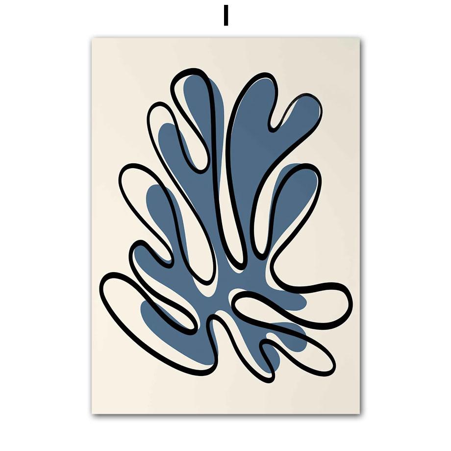 Abstract Picasso Vintage Posters And Prints Line Face Rainbow Leaves Wall Art Canvas Painting Pictures Living Room Home Decor