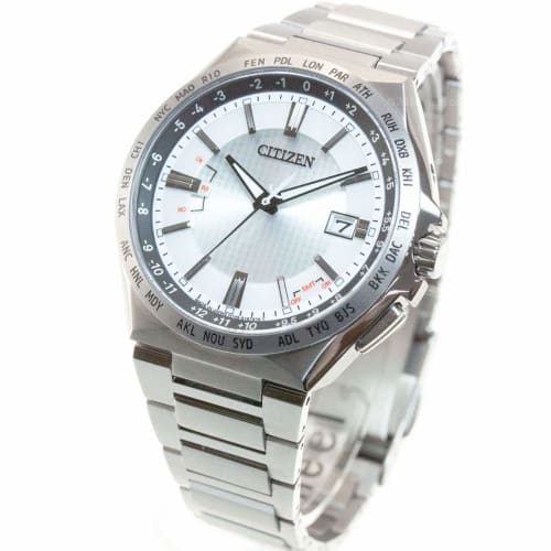 

Citizen Attesa Eco-Drive Radio-Controlled Watch, Direct Flight ACT Line, CB0210-54A, Men s, Silver