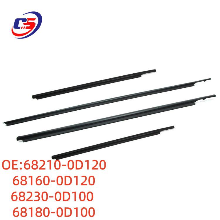 Toyota VIOS 08-13 Window Weatherstrip Sound Insulation 68160-0D120 68210-0D120