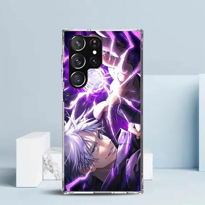 Kaisen J-Jujutsu Gojo Satoru Phone Case For Samsung Galaxy S24 S25 Edge S26 Ultra S22 S23 Plus S21 + S20 FE Soft TPU Back Cover