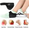1 Pair Silicone Heel Pads Shock Absorption Relieving Leg Pressure Adjustable Straps To Prevent Slipping Insoles S/L Size