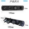 4 in 1 Marine Switch Panel 12V Dual USB Charger Socket Power Outlet LED Voltmeter Cigarette Lighter Socket ON Off Button Switch