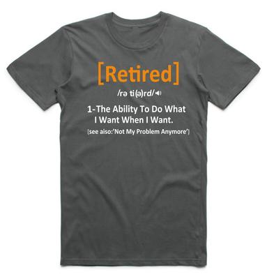 Maglietta Definizione di Pensionato Regalo Divertente per la Pensione Top T-Shirt