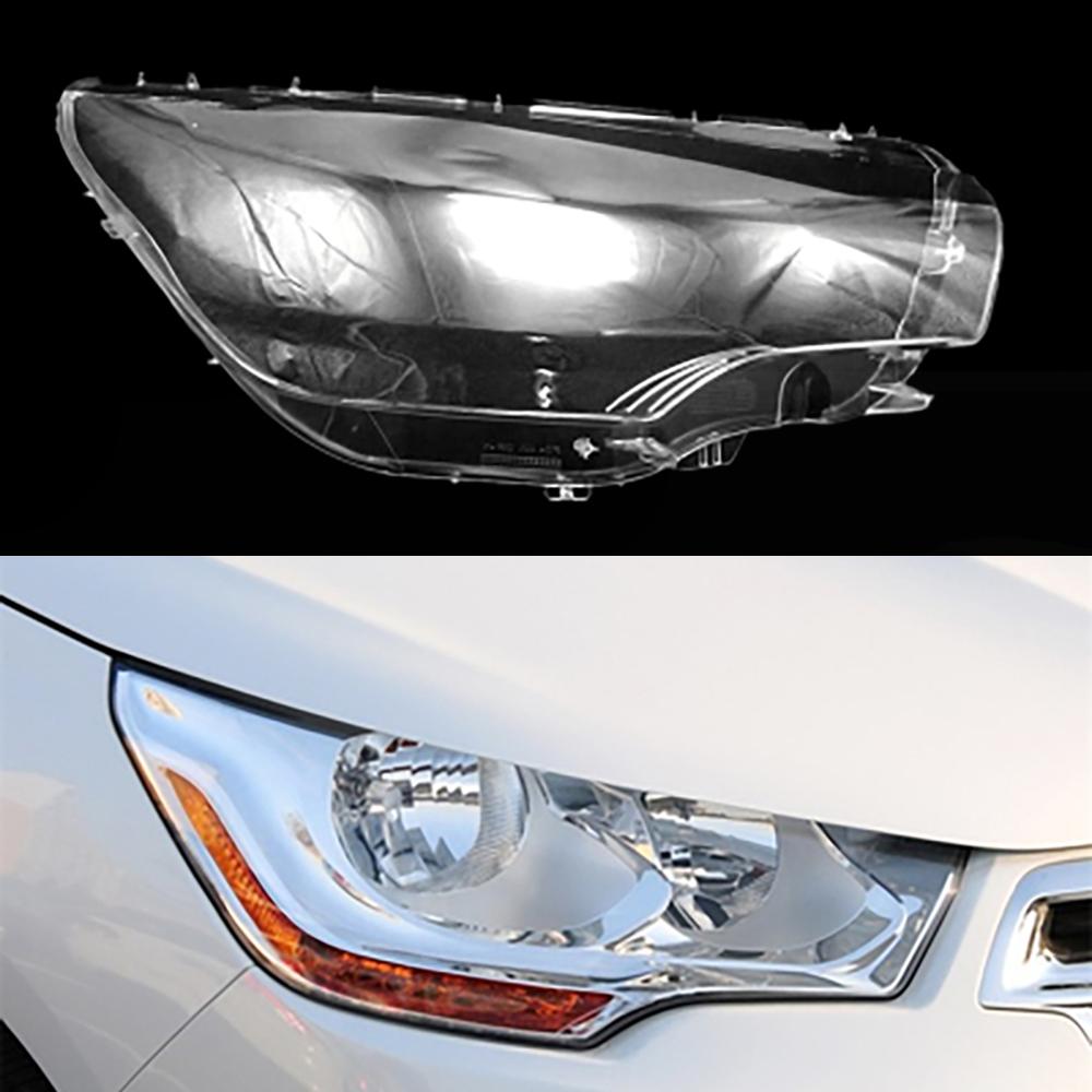 Car Front Headlight Lens Replacement Light Auto Shell For Citroen C4L 2012 2013 2014 2015 Headlamp Cover Lampshade Lampcover