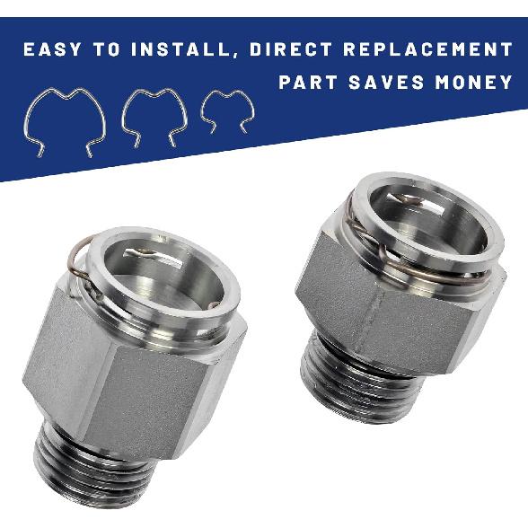 18 PCS Transmission Line Clips, 3 Sizes Rustproof Cooling Line Retainer Clip Replacement, 800-801 Quick Connector Hose Retaining Clips for Most Cars,