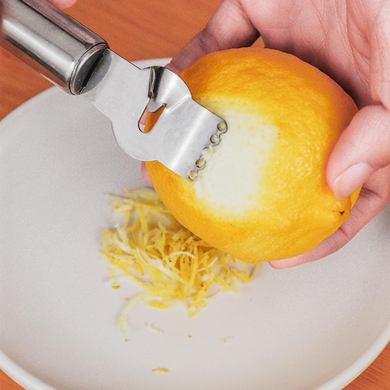 Nierdzewny Zester do Cytryn Tarka z Ergonomicznym Uchwytem do Wydajnego Obierania Cytrusów