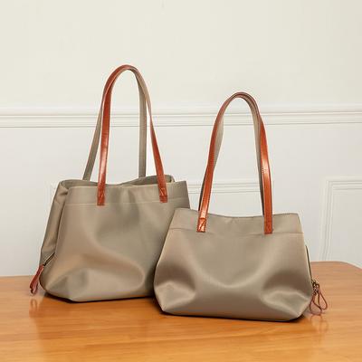 Large Bag Women Casual Nylon Oxford Cloth Large Capacity Tote Bag with A Single Shoulder Bag Tide Canvas Handbag
